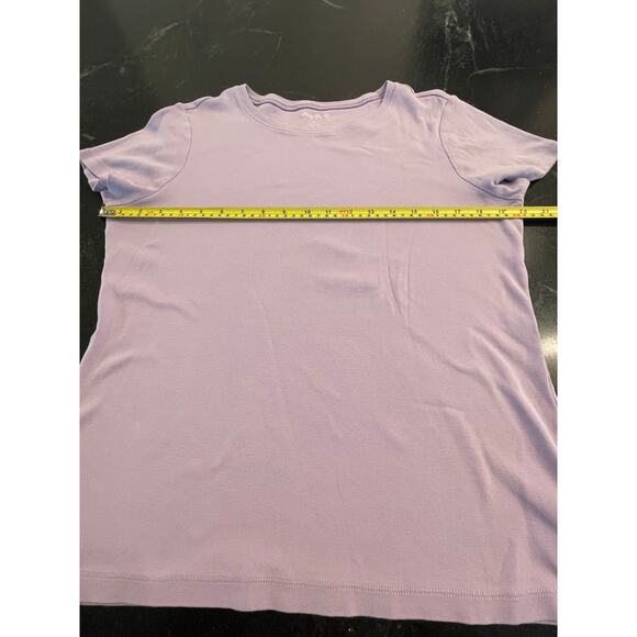 Eddie Bauer  lavender purple 100% Cotton  tagless Tee LG - Picture 3 of 5